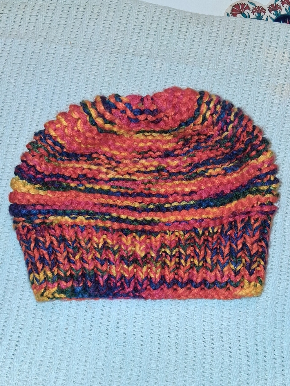 Multicolor Knit Beanie Hat - Women Accessories